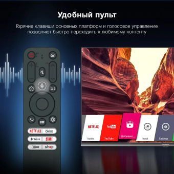 Телевизор LED Hyundai 40" H-LED40BS5100 WebOS Frameless Metal черный/серый FULL HD 60Hz DVB-T DVB-T2 DVB-C DVB-S DVB-S2 USB WiFi Smart TV от магазина РЭССИ