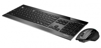 Клавиатура + мышь Rapoo 9900M BLACK клав:черный мышь:черный USB беспроводная Bluetooth/Радио slim (19354) от магазина РЭССИ