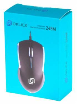 Мышь Оклик 245M черный оптическая (1000dpi) USB (3but) от магазина РЭССИ