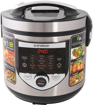 Мультиварка Endever Vita-61 5л 860Вт стальной/черный от магазина РЭССИ