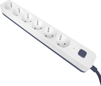 Сетевой фильтр Powercom SP-06W 5,0 м 5.0м (6 розеток) белый/серый (коробка) от магазина РЭССИ