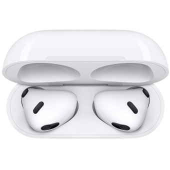 Гарнитура вкладыши Apple AirPods 3 A2565,A2564,A2566 белый беспроводные bluetooth в ушной раковине (MME73AM/A) от магазина РЭССИ