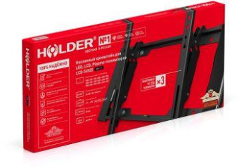Кронштейн для телевизора Holder T4925-B черный 26"-55" макс.45кг настенный наклон от магазина РЭССИ