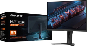 Монитор Gigabyte 27" M27QA черный IPS LED 0.5ms 16:9 HDMI полуматовая HAS 1000:1 350cd 178гр/178гр 2560x1440 180Hz FreeSync DP QHD USB 5.15кг от магазина РЭССИ