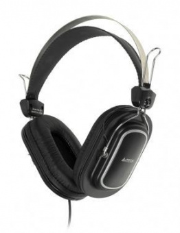 Наушники с микрофоном A4Tech HS-200 черный 2.2м мониторные оголовье от магазина РЭССИ