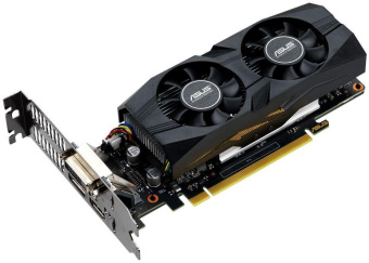 Видеокарта Asus PCI-E GTX1650-O4G-LP-BRK NVIDIA GeForce GTX 1650 4096Mb 128 GDDR5 1485/8002 DVIx1 HDMIx1 DPx1 HDCP Ret от магазина РЭССИ