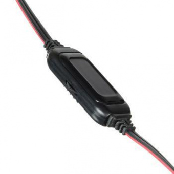 Наушники с микрофоном Оклик HS-L200 черный/красный 2.2м накладные оголовье (359484) от магазина РЭССИ