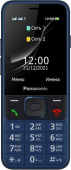 Мобильный телефон Panasonic TF200 32Mb синий моноблок 2Sim 2.4" 240x320 0.3Mpix GSM900/1800 MP3 FM microSD max32Gb от магазина РЭССИ
