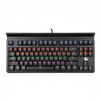 Клавиатура механ. Gembird KB-G520L USB чёрн 87 кл. Rainbow 10 реж. мультимедиа 18м подставка д/планшета от магазина РЭССИ