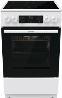 Плита Электрическая Gorenje GEC5C61WG белый стеклокерамика (без крышки) от магазина РЭССИ