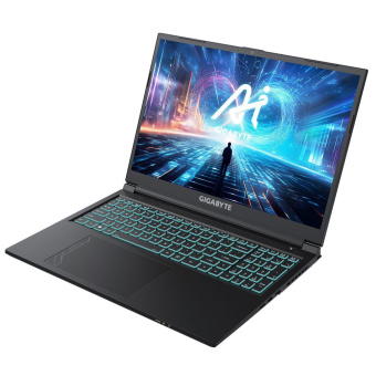 Ноутбук Gigabyte G6 Core i7 13620H 16Gb SSD1Tb NVIDIA GeForce RTX4050 6Gb 16" IPS FHD+ (1920x1200) Free DOS black WiFi BT Cam (MF-H2KZ854KD) от магазина РЭССИ