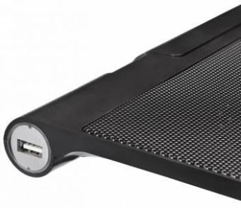Подставка для ноутбука Buro BU-LCP170-B214 17"398x300x29мм 2xUSB 2x 140ммFAN 926г металлическая сетка/пластик черный от магазина РЭССИ