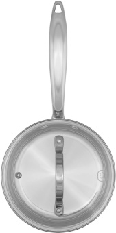 Ковш Rondell RainDrops RDS-1292 1.7л. d=16см (с крышкой) стальной от магазина РЭССИ