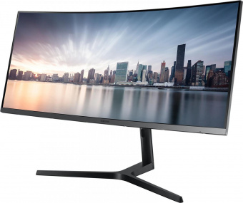 Монитор Samsung 34" Curved C34H890WGR серебристый VA LED 21:9 HDMI матовая HAS Pivot 300cd 178гр/178гр 3440x1440 DisplayPort Ultra HD 2K (1440p) USB 7.9кг от магазина РЭССИ