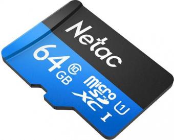 Флеш карта microSDXC 64Gb Class10 Netac NT02P500STN-064G-S P500 w/o adapter от магазина РЭССИ