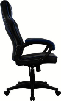 Кресло игровое Aerocool AС40C AIR черный/синий сиденье черный/синий полиуретан крестов. от магазина РЭССИ