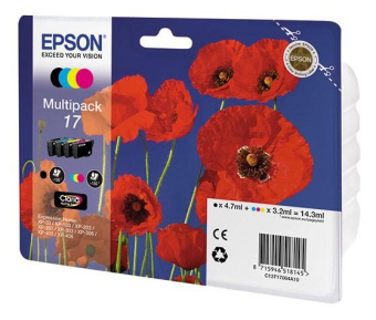 Картридж струйный Epson T17064 C13T17064A10 4цв. набор для Epson XP33/203/303 от магазина РЭССИ