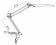 Светильник Трансвит Hermes (HERMES/WT) настольный на струбцине белый 8Вт от магазина РЭССИ