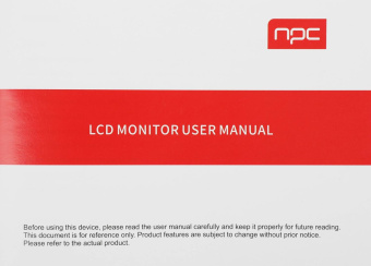 Монитор NPC 27" MZ2704 черный IPS LED 5ms 16:9 HDMI M/M матовая 250cd 178гр/178гр 2560x1440 100Hz DP 2K USB 4кг от магазина РЭССИ