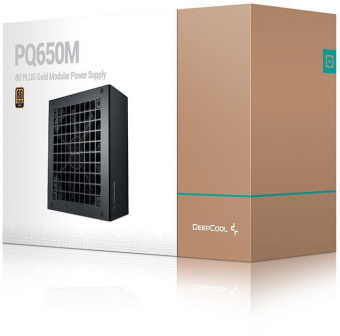 Блок питания Deepcool ATX 650W PQ650M 80+ gold 24+2x(4+4) pin APFC 120mm fan 8xSATA RTL от магазина РЭССИ