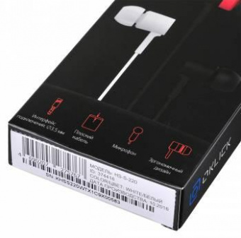 Гарнитура вкладыши Оклик HS-S-220 1.1м белый проводные в ушной раковине (D2W) от магазина РЭССИ