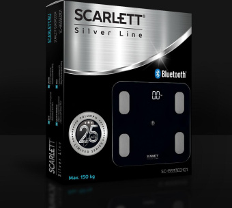 Весы напольные электронные Scarlett SC-BS33ED101 макс.150кг черный от магазина РЭССИ
