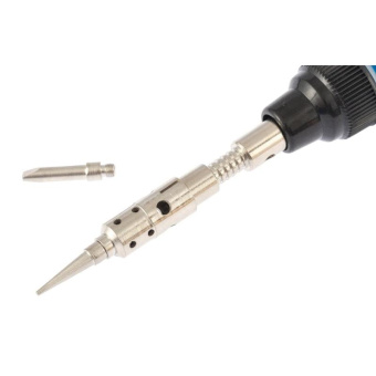 Малая газовая горелка Карандаш + 2 насадки для пайки SPARTA 914125 от магазина РЭССИ