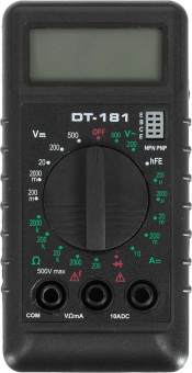 Мультиметр Ресанта DT 181 цифровой черный от магазина РЭССИ
