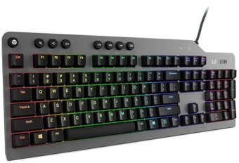 Клавиатура Lenovo Legion K500 RGB механическая черный USB Multimedia for gamer LED (подставка для запястий) от магазина РЭССИ