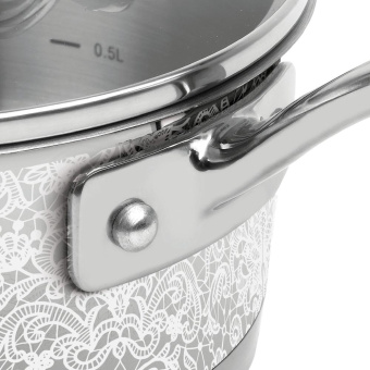 Набор посуды 6 предм. (кастрюли с/кр 18/20 см , ковш с/кр 16 см) Ajour Rondell RDS-1091 от магазина РЭССИ