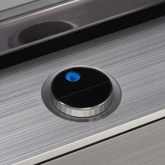 Холодильник Hyundai CM55043F 3-хкамерн. черный стекло инвертер от магазина РЭССИ