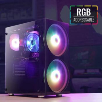 Корпус Aerocool Python-G-BK-v1 черный без БП ATX 1x120mm 2x200mm 2xUSB2.0 1xUSB3.0 audio bott PSU от магазина РЭССИ
