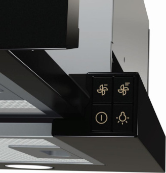 Вытяжка встраиваемая Gorenje BHP62CLB антрацит управление: кнопочное (1 мотор) от магазина РЭССИ