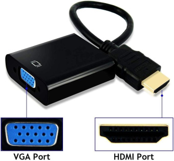 Переходник видео Premier 5-983B HDMI/VGA (f) 0.15м. черный от магазина РЭССИ