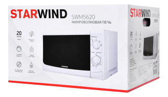 Микроволновая Печь Starwind SWM5620 20л. 700Вт белый от магазина РЭССИ