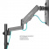 Кронштейн для мониторов Onkron G280 черный 13"-32" макс.24кг настольный поворот и наклон верт.перемещ. от магазина РЭССИ