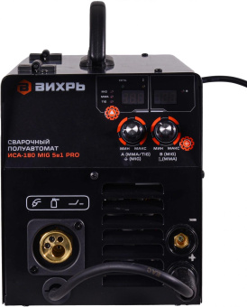 Сварочный полуавтомат Вихрь ИСА-180 MIG PRO инвертор MIG-MAG/FCAW/MMA/Lift TIG 4.8кВт от магазина РЭССИ