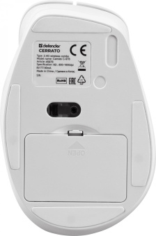 Клавиатура + мышь Defender Cerrato C-978 клав:белый мышь:белый/голубой USB беспроводная Multimedia (45978) от магазина РЭССИ