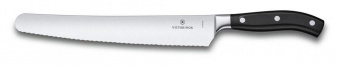 Нож кухонный Victorinox Grand Maitre (7.7433.26G) кованый универсальный для хлеба лезв.260мм серрейт. заточка черный от магазина РЭССИ