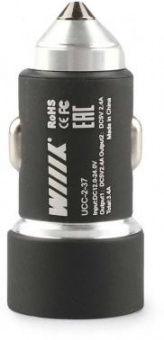 Автомобильное зар./устр. Wiiix UCC-2-37 2.4A+2.4A 2xUSB универсальное черный от магазина РЭССИ