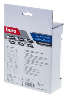 Блок питания Buro BUM-1130M90 ручной 90W 12V-20V 11-connectors 3.75A 1xUSB 1A от бытовой электросети LED индикатор от магазина РЭССИ