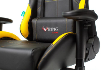 Кресло игровое Zombie VIKING 5 AERO черный/желтый эко.кожа с подголов. крестов. пластик от магазина РЭССИ