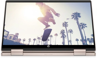 Ноутбук HP Pavilion x360 14-ek2003ci Core 5 120U 16Gb SSD512Gb Intel Graphics 14" IPS Touch FHD (1920x1080) Free DOS pink WiFi BT Cam (A1AA0EA) от магазина РЭССИ