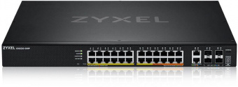 Коммутатор Zyxel NebulaFlex Pro XGS2220-30HP XGS2220-30HP-EU0101F 24x100Mb 24G 2x10G 4SFP 4SFP+ 26PoE 26PoE+ 400W управляемый от магазина РЭССИ