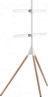 Подставка для телевизора Cactus CS-ST1246WTBCH белый/береза 45"-65" макс.32кг напольный от магазина РЭССИ