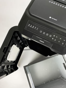 Шредер Heleos АП55-4 черный с автоподачей (секр.P-4) фрагменты 400лист. 55лтр. скрепки скобы пл.карты от магазина РЭССИ