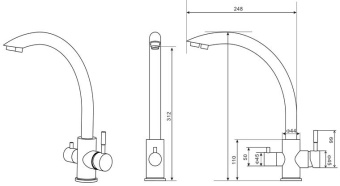 Кран Гейзер Игуасу для проточных фильтров (упак.:1шт) от магазина РЭССИ