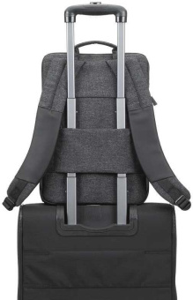 Рюкзак для ноутбука 15.6" Riva 8861 черный полиуретан/полиэстер от магазина РЭССИ