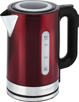 Чайник электрический Scarlett SC-EK21S78 1.7л. 2200Вт бордовый (корпус: нержавеющая сталь) от магазина РЭССИ