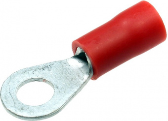 SG57603 Клемма тип "О" 4.3мм, изолированная, провод 0.25-1.5мм² (красная) от магазина РЭССИ
